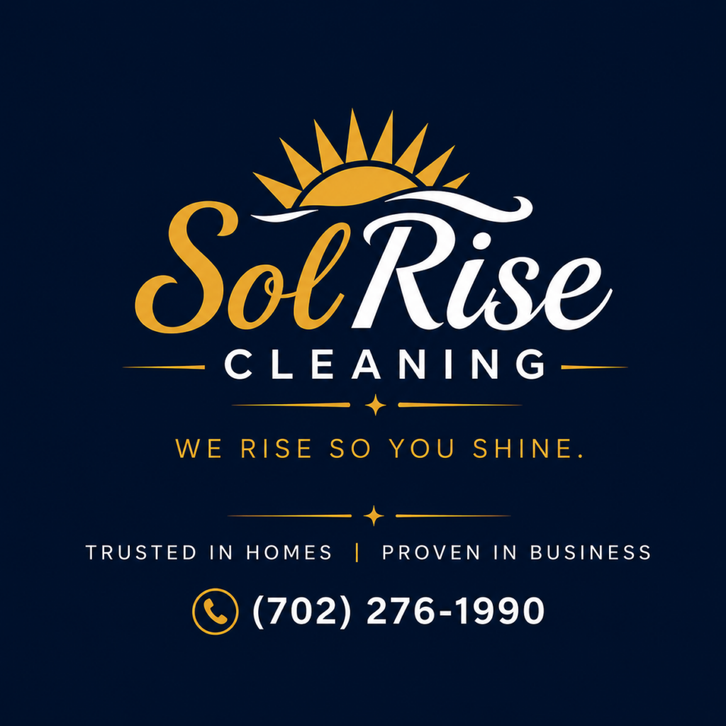 SolRise Cleaning Residential and Commercial Cleaning Las Vegas Brand and Site Cover Page